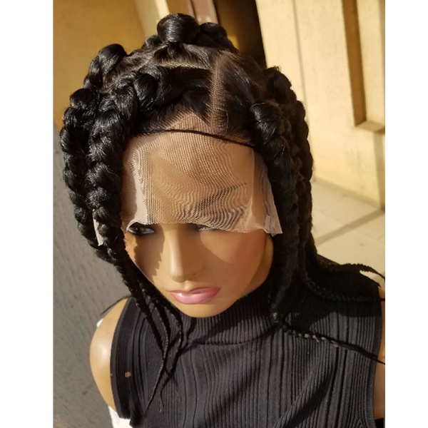 Braided Wig Bob Jumbo Box Braids 12 inches