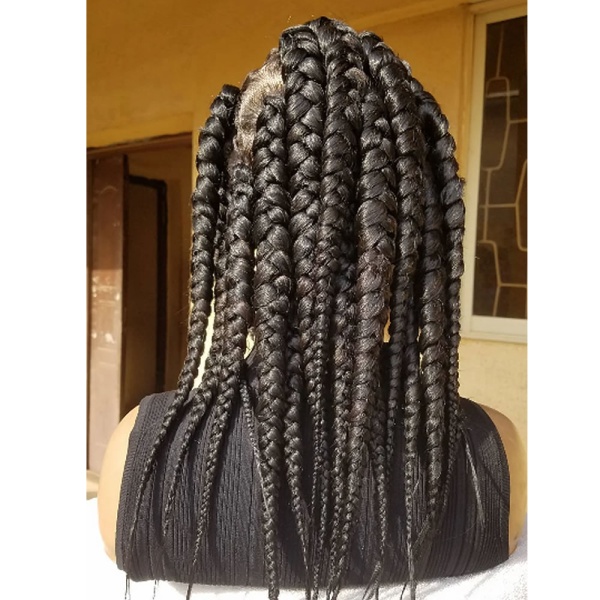 Braided Wig Bob Jumbo Box Braids 12 inches