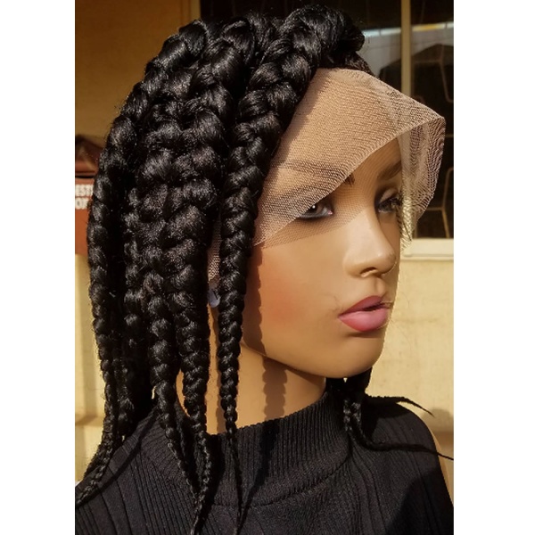 Braided Wig Bob Jumbo Box Braids 12 inches