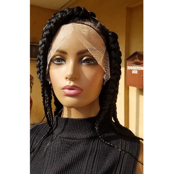 Braided Wig Bob Jumbo Box Braids 12 inches