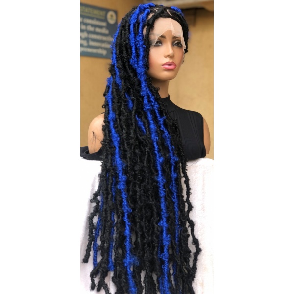 Braided Wig Buttefly Faux Locs