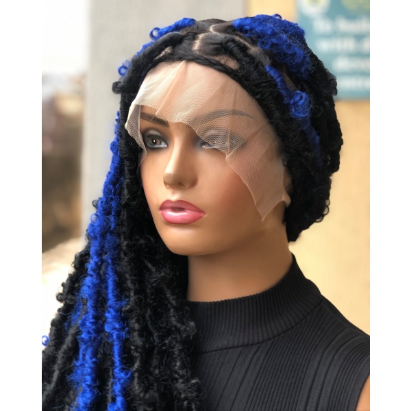 Braided Wig Buttefly Faux Locs