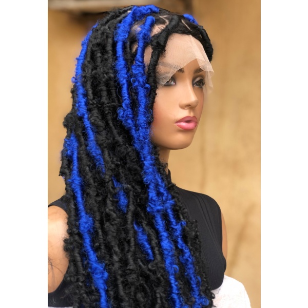 Braided Wig Buttefly Faux Locs