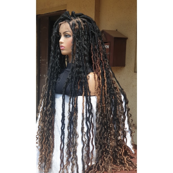 Braided Wig Full Lace Boho Soft Locs 36inches