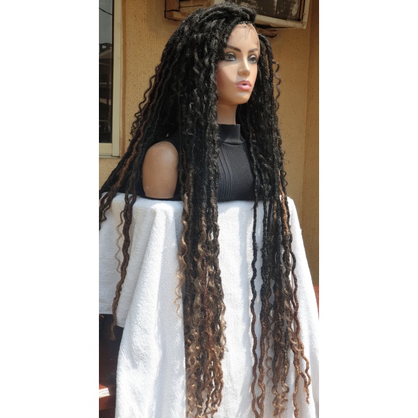 Braided Wig Full Lace Boho Soft Locs 36inches