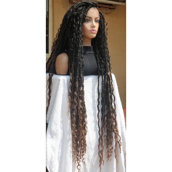 Braided Wig Full Lace Boho Soft Locs 36inches