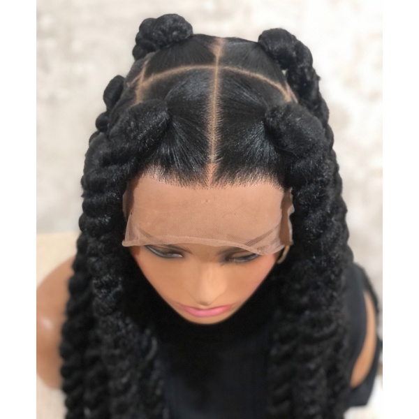 Braided Jumbo Havana Twist on full lace wig 34inches