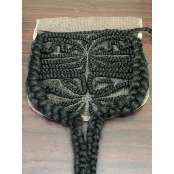 Sythetic 7x7 Wiglet, Feedin Cornrow 14 inches