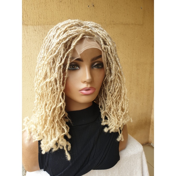 Braided Wig Synthetic Skinny Locs Full Laces