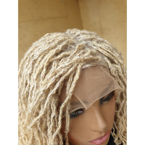 Braided Wig Synthetic Skinny Locs Full Laces