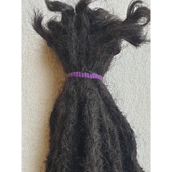 Human Hair Dread Locs Extension with Curls 16inches 150 Strands