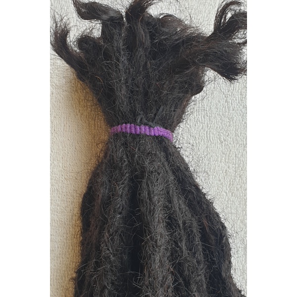 Human Hair Dread Locs Extension with Curls 16inches 150 Strands