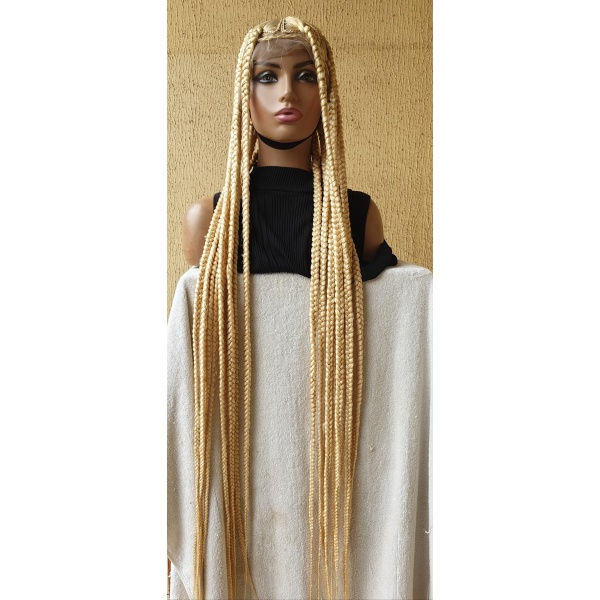 Braided Wig 40 inches Blonde Jumbo Knotless Braids