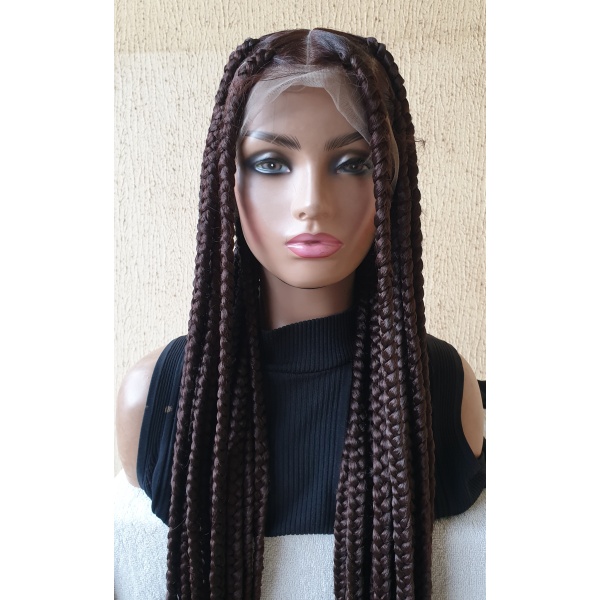 Braided Wig Jumbo Knotless Triangle Part Braids 40 inches