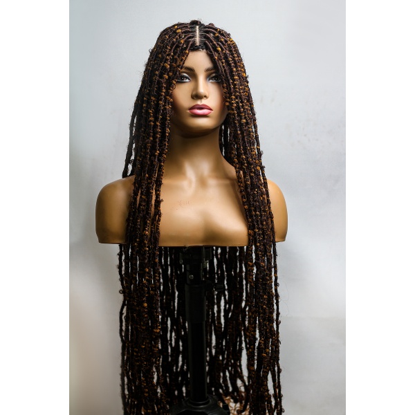 36 Inches Skinny Nappy Soft Locs on Full lace wig