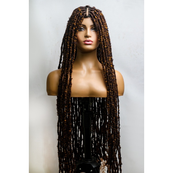 36 Inches Skinny Nappy Soft Locs on Full lace wig