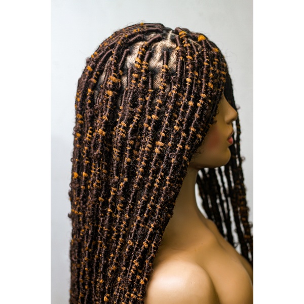 36 Inches Skinny Nappy Soft Locs on Full lace wig