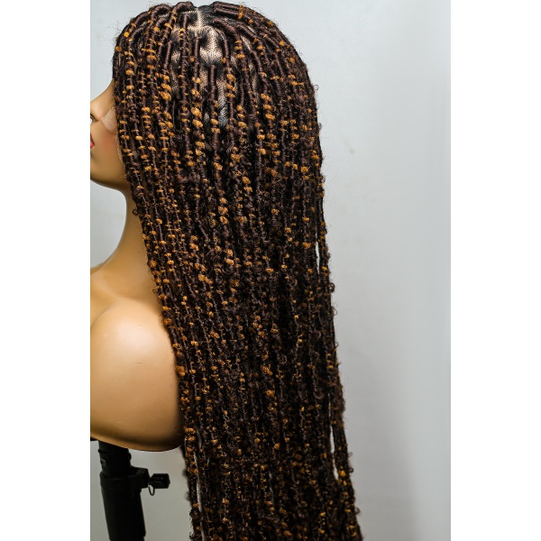 36 Inches Skinny Nappy Soft Locs on Full lace wig