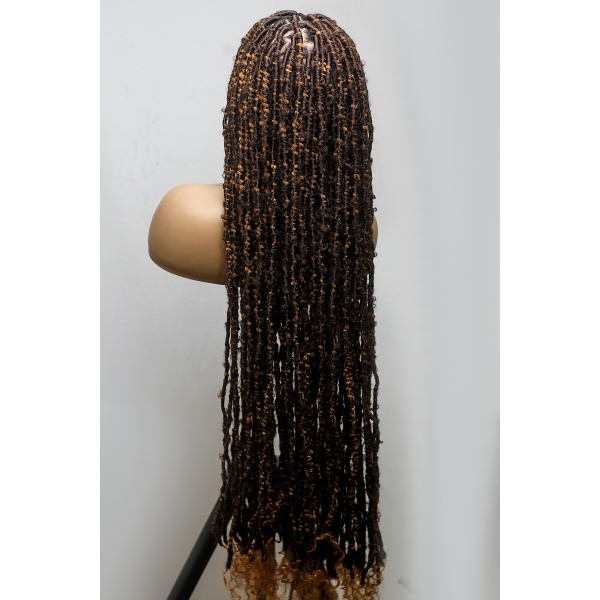 36 Inches Skinny Nappy Soft Locs on Full lace wig