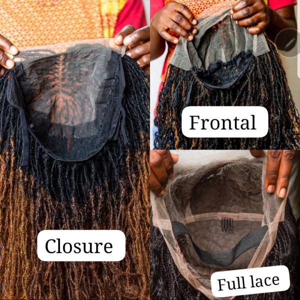 Skinny Locs, Sister Locs Black Full lace Wig, Full Density