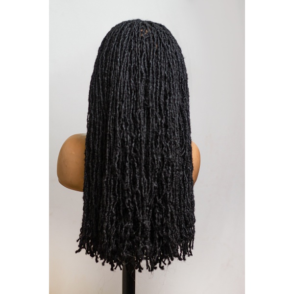 Skinny Locs, Sister Locs Black Full lace Wig, Full Density