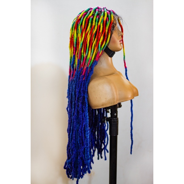 Soft Locs, Rainbow Full lace Wig