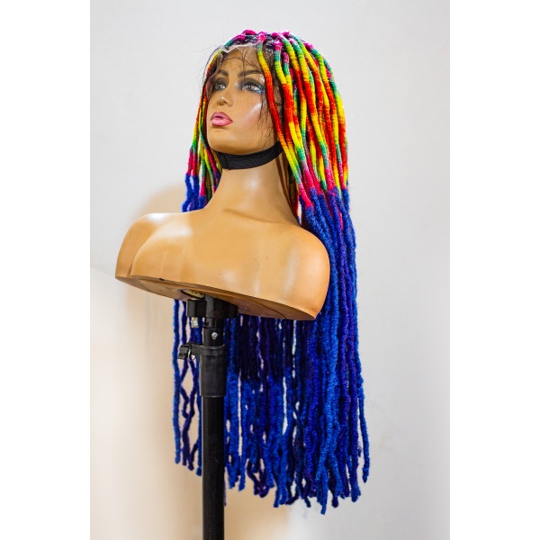 Soft Locs, Rainbow Full lace Wig