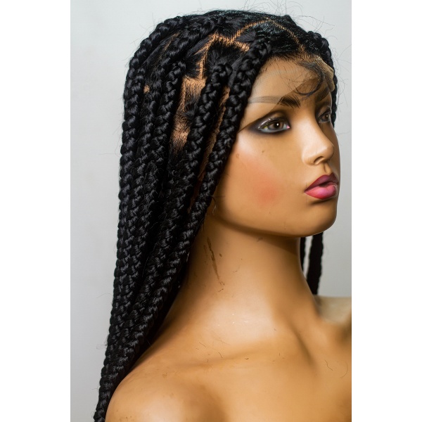 Braided Wig, 42 Inches Knotless Jumbo Braids on Full lace.