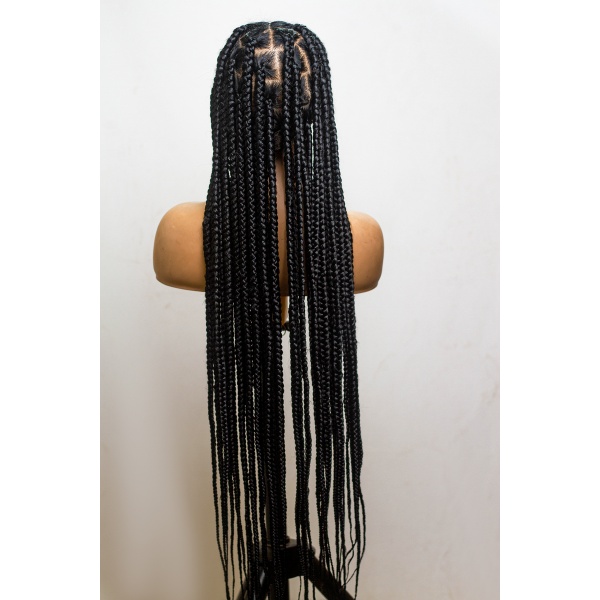 Braided Wig, 42 Inches Knotless Jumbo Braids on Full lace.