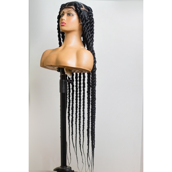 Braided Wig, 42 Inches Knotless Jumbo Twist on Full lace.