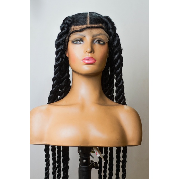 Braided Wig, 42 Inches Knotless Jumbo Twist on Full lace.