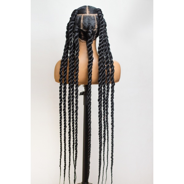 Braided Wig, 42 Inches Knotless Jumbo Twist on Full lace.