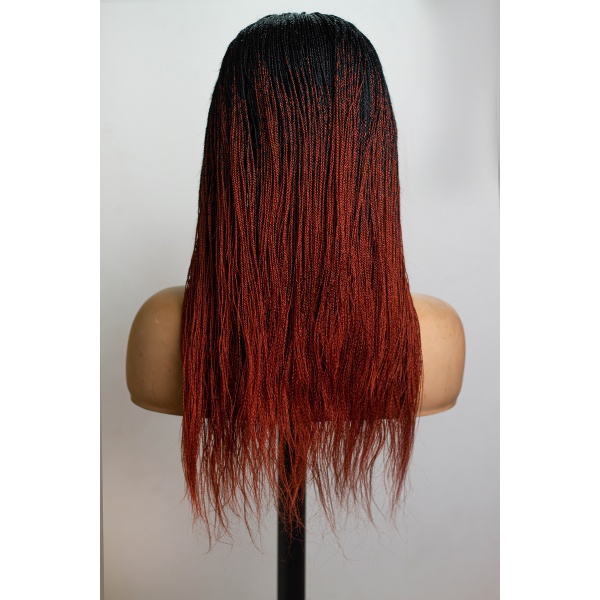 Ombre Auburn Million Twist,Senegalese Twist, Skinny Twist,Micro Braids, Full Lace 26 Inches