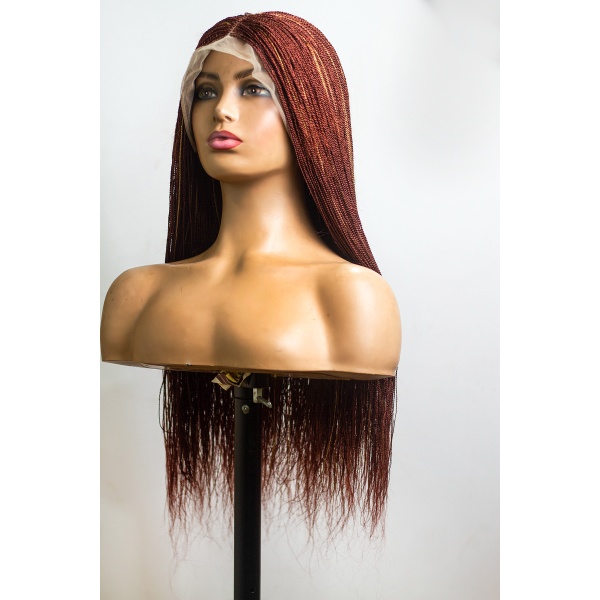 Arburn and blonde Highlight, Skinny Twist,Micro Braids, Full Lace 26 Inches