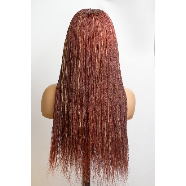 Arburn and blonde Highlight, Skinny Twist,Micro Braids, Full Lace 26 Inches