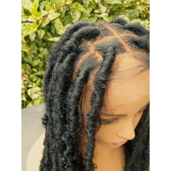 Ombre Destressed locs,Soft Dreadlocks,Faux Locs ,Full lace 30 inches