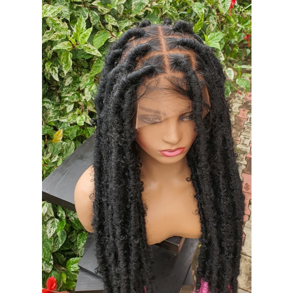 Ombre Destressed locs,Soft Dreadlocks,Faux Locs ,Full lace 30 inches