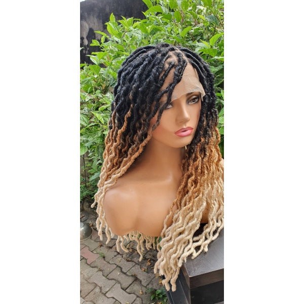 Ombre Braidwigs, Braided dread locs,Gypsy locs,crochet locs wig.Goddess Faux locs,soft locs wig,wig for black women.