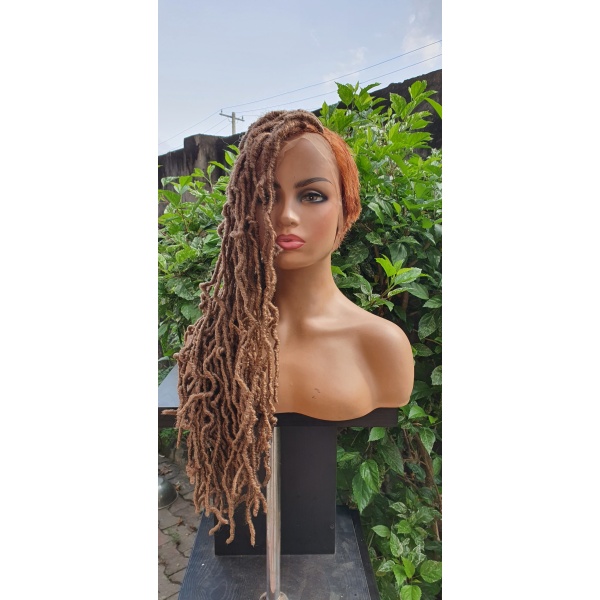 Braidwigs, Braided dread locs,Nu locs,crochet locs wig.Goddess Faux locs,soft locs wig,wig for black women, butterfly locs, side balded