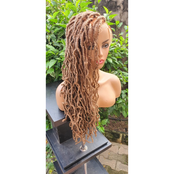 Braidwigs, Braided dread locs,Nu locs,crochet locs wig.Goddess Faux locs,soft locs wig,wig for black women, butterfly locs, side balded