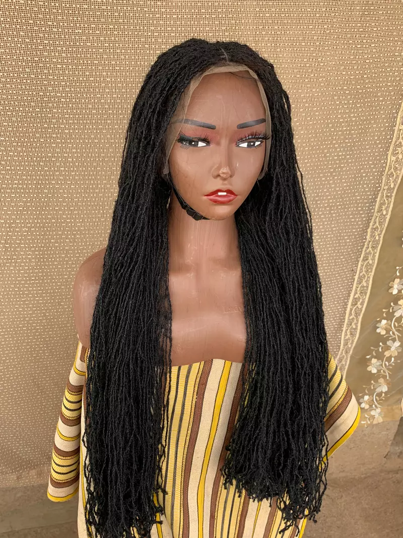 Full lace Sisterlocs Wig, Skinny Dreadlocs Wig, Locs Wig 36 inches