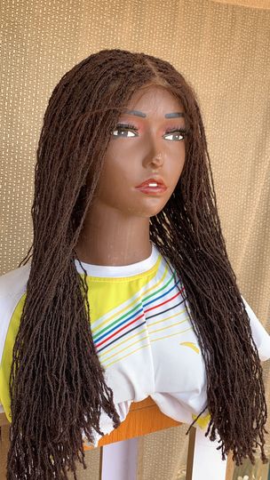 Synthetic Full lace Sisterlocs wig, Glueless Sisterlocs Wig, 20 inches