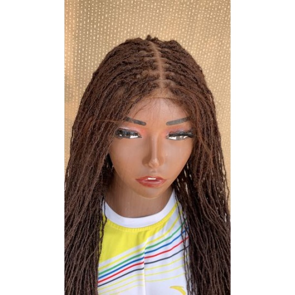 Synthetic Full lace Sisterlocs wig, Glueless Sisterlocs Wig, 20 inches