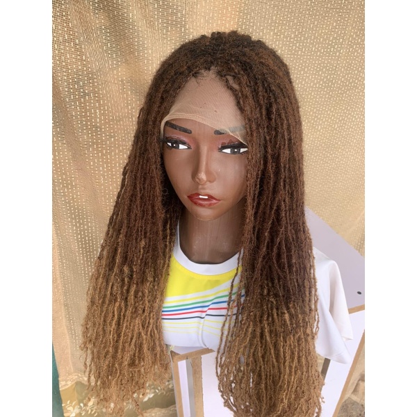 Ombre Sisterlocs wig, Glueless Sisterlocs Wig, 20 inches