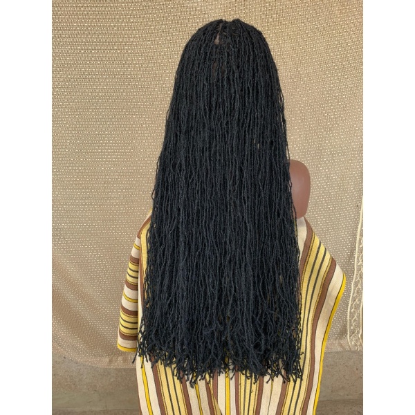 Full lace Sisterlocs Wig, Skinny Dreadlocs Wig, Locs Wig 36 inches