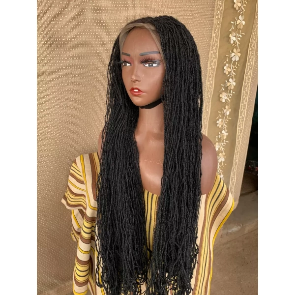 Full lace Sisterlocs Wig, Skinny Dreadlocs Wig, Locs Wig 36 inches