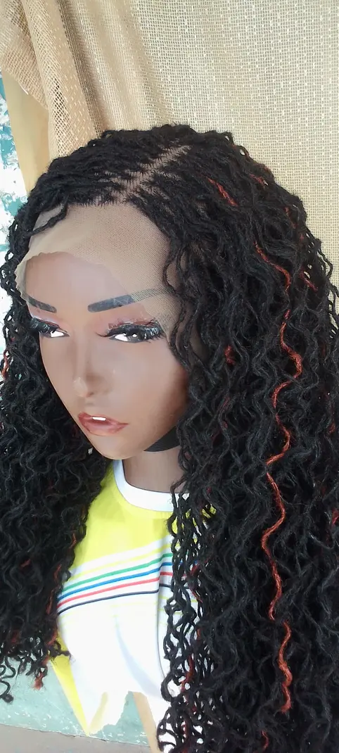 Full lace Sisterlocs Wig, Skinny Dreadlocs Wig, Locs Wig 22inches