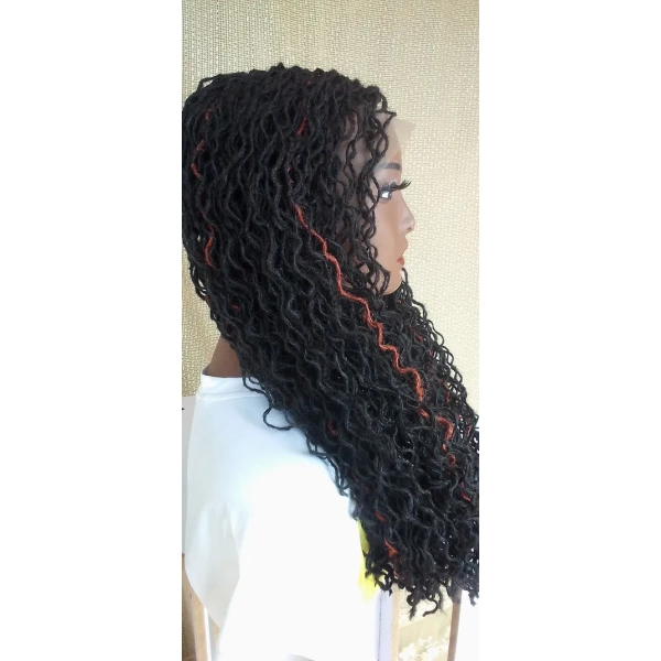 Full lace Sisterlocs Wig, Skinny Dreadlocs Wig, Locs Wig 22inches