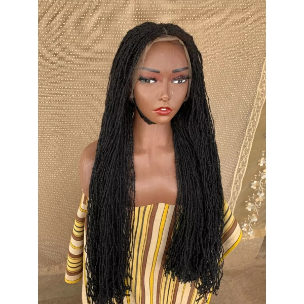 Full lace Sisterlocs Wig, Skinny Dreadlocs Wig, Locs Wig 36 inches