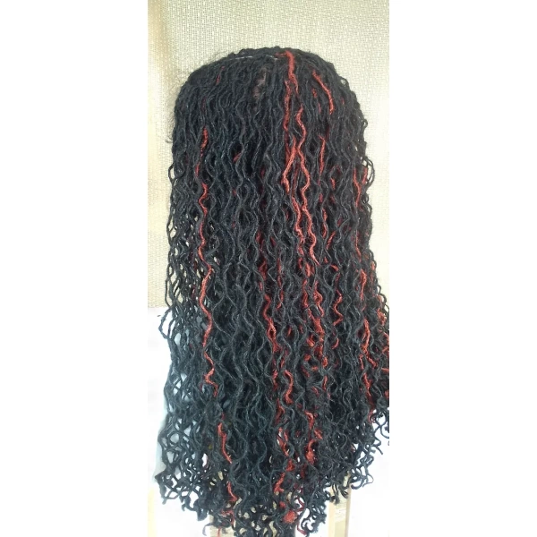 Full lace Sisterlocs Wig, Skinny Dreadlocs Wig, Locs Wig 22inches